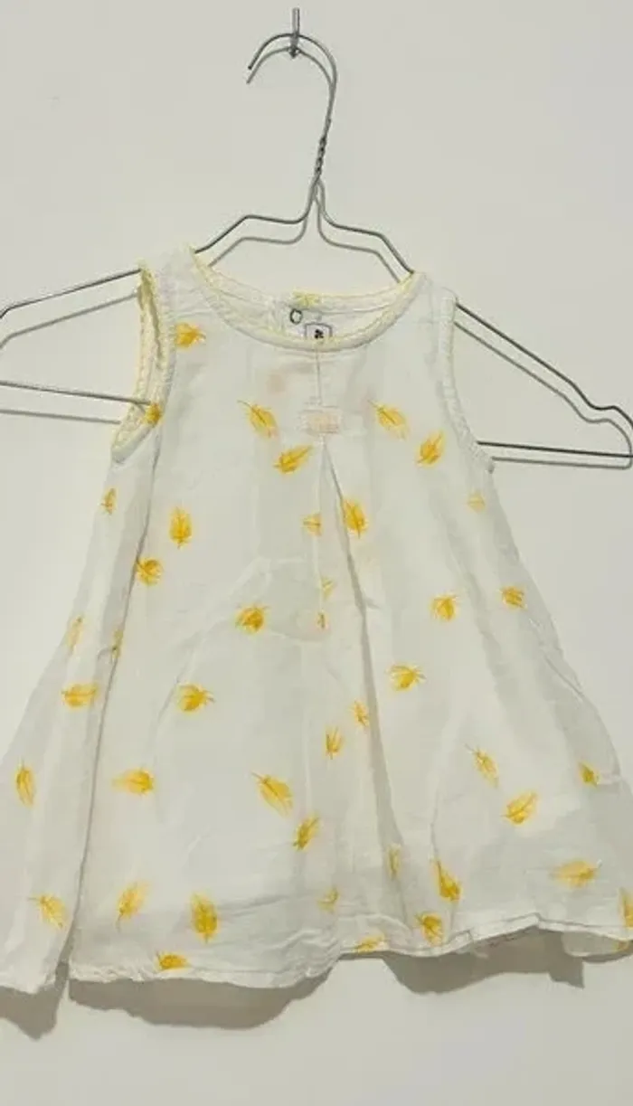 Robe jaune et blanche Sucre D’orge - photo numéro 2