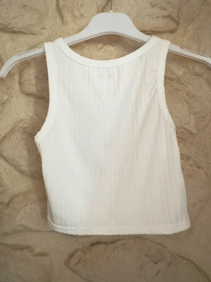 Débardeur blanc Shein - Taille XS - photo numéro 2