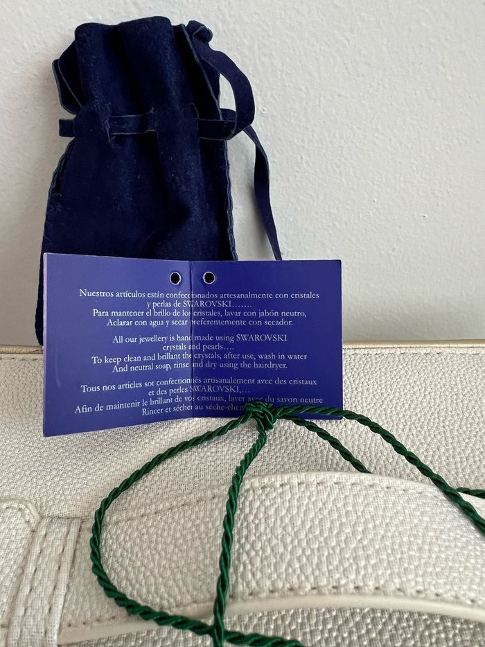 Collier Swarovski en cristal vert  Authentique avec certificat et pochette - photo numéro 4