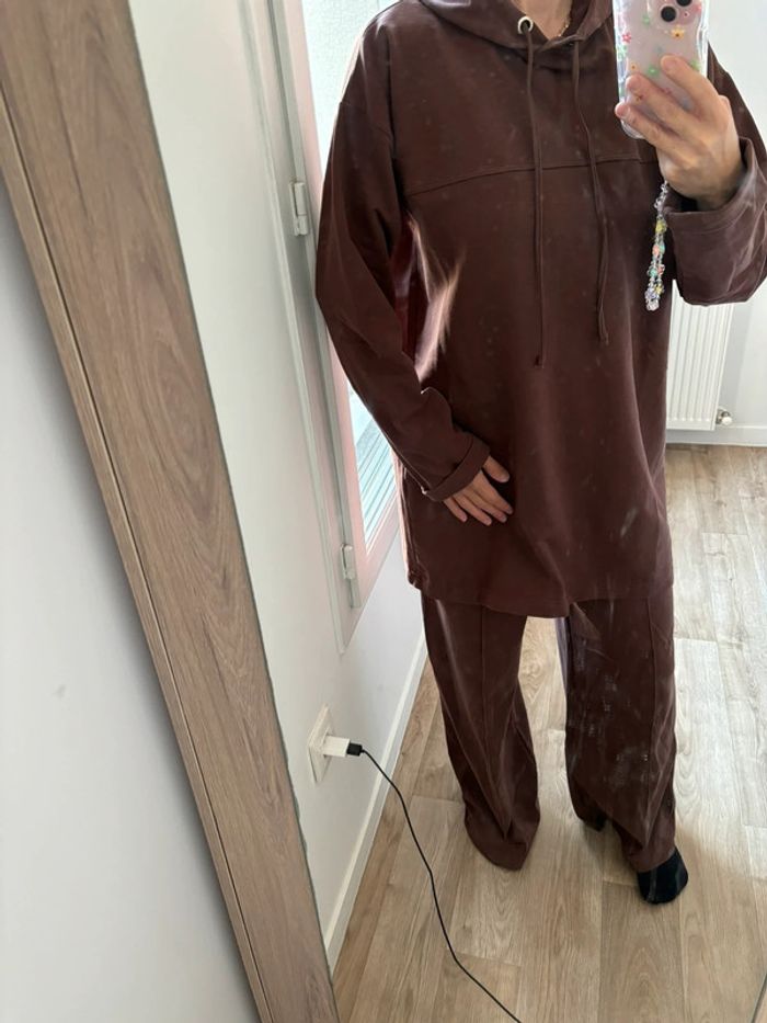 Ensemble sportswear chocolat S