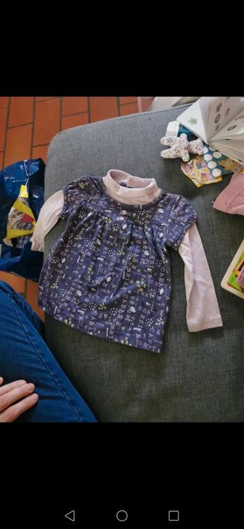 Pull col roulé 12 mois