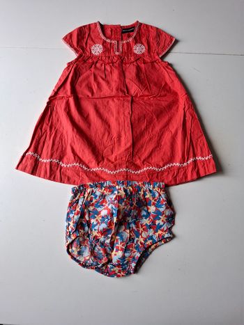 Robe + culotte Sergent Major taille 12 mois