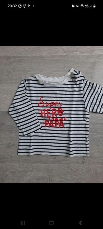 T-shirt manches longues 6 mois