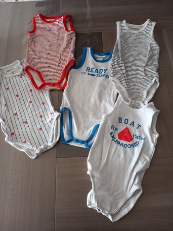 Lot de 5body  débardeur