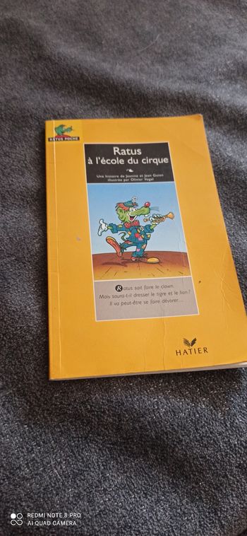 Livre ratus a l Ecole du Cirque