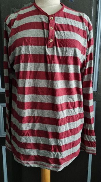 T-shirt manches longues à rayures