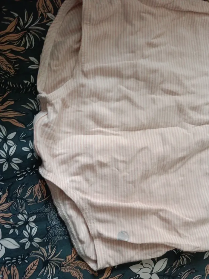 Combinaison été rayée rose et blanc petit bateau 24mois - photo numéro 3