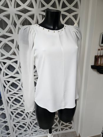 Blouse blanche légère taille S