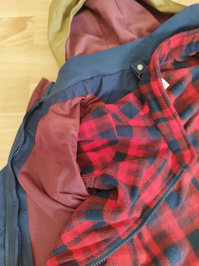 Blouson 2 en 1 veste imperméable et gilet zippé garçon 4 ans Queshua - photo numéro 4