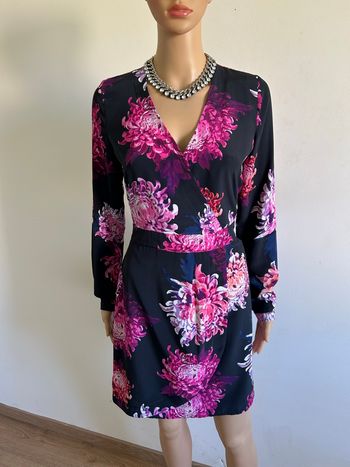 Robe imprimée fleurie à manches longues Morgan taille 36 jamais portée 