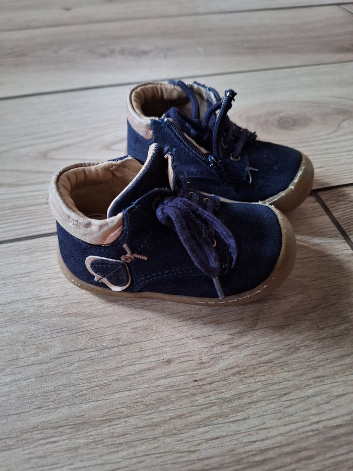 Bottines bébé fille bleues marines 20 - photo numéro 3
