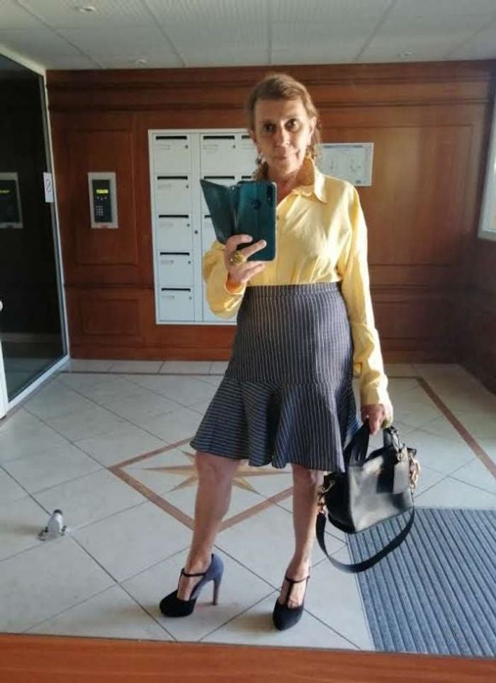 Jupe chic volant coton C&A Neuve