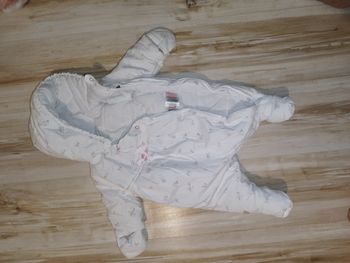 Combinaison bébé 3 mois sergent major rose et blanc