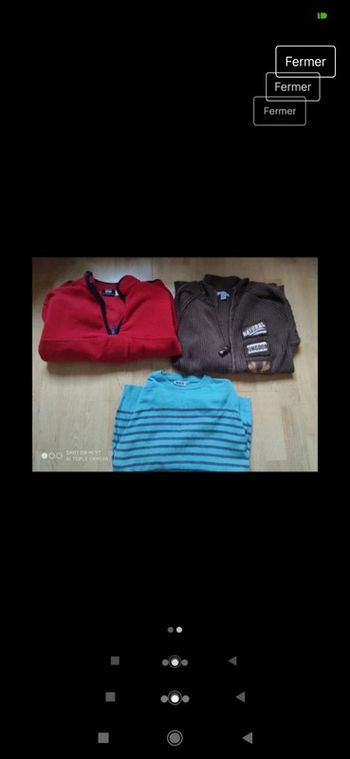 Lot Pull gilet hiver 12 ans