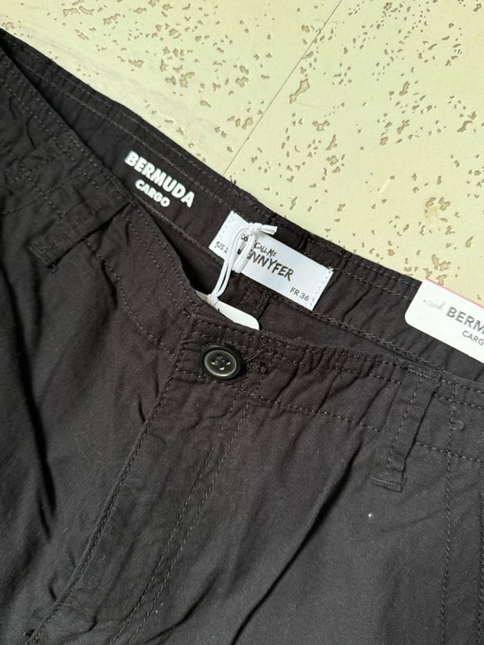 Short bermuda cargo noir neuf Jennyfer - photo numéro 2