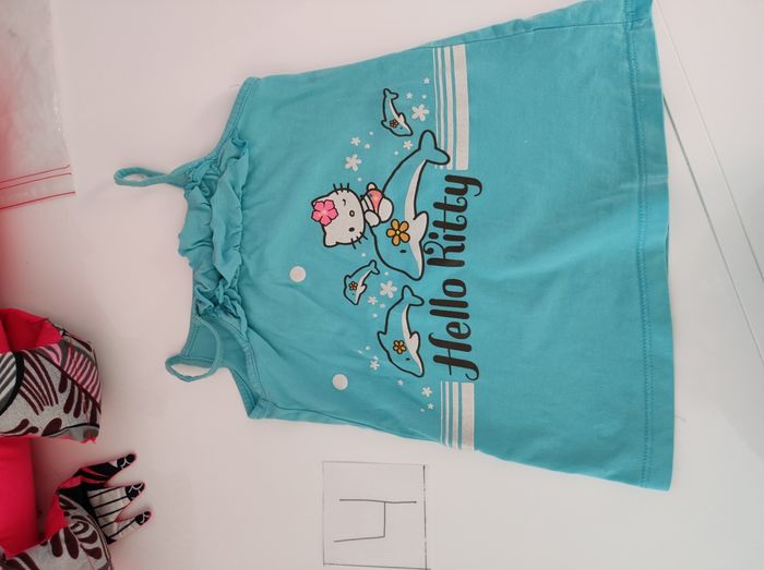 T shirt bretelles Hello Kitty