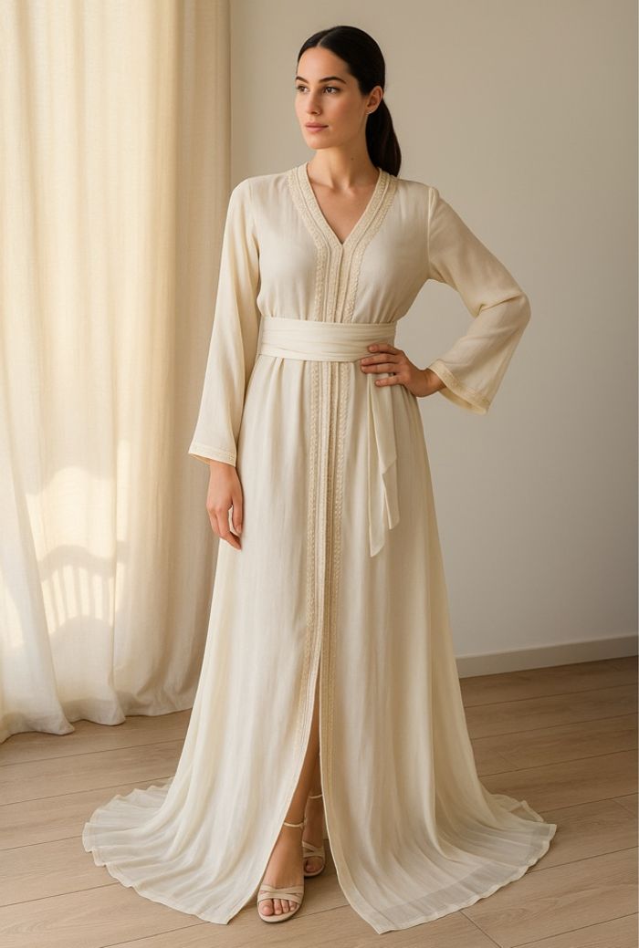 Caftan / Takchita 2 pièces model organza