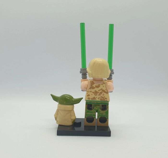🌠 Figurine Star Wars - Luke Skywalker avec Yoda - (Style Lego) 🌠 - photo numéro 3