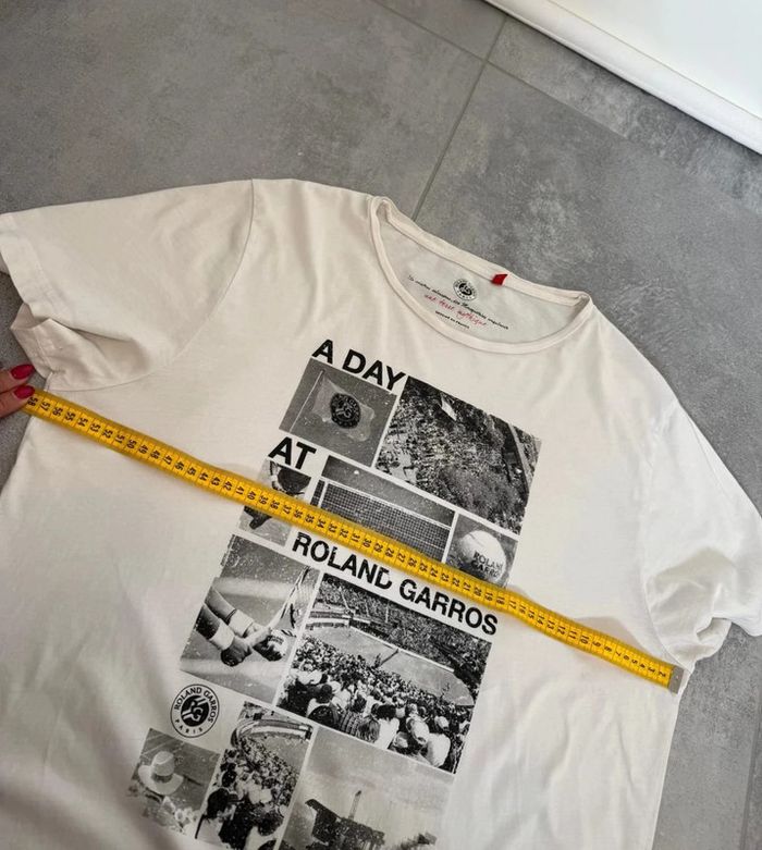 T-shirt Roland Garros homme blanc taille XXL - photo numéro 8