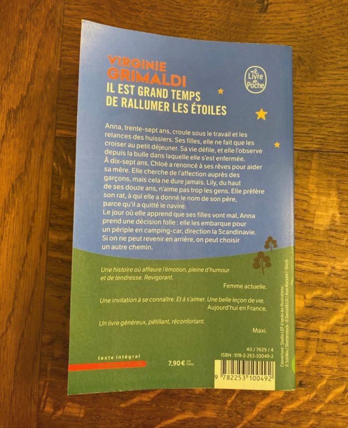 Livre de poche Virginie Grimaldi - Il est grand temps de rallumer les étoiles - photo numéro 2
