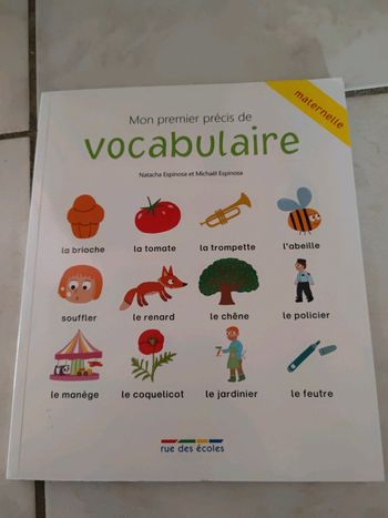 Vocabulaire maternelle