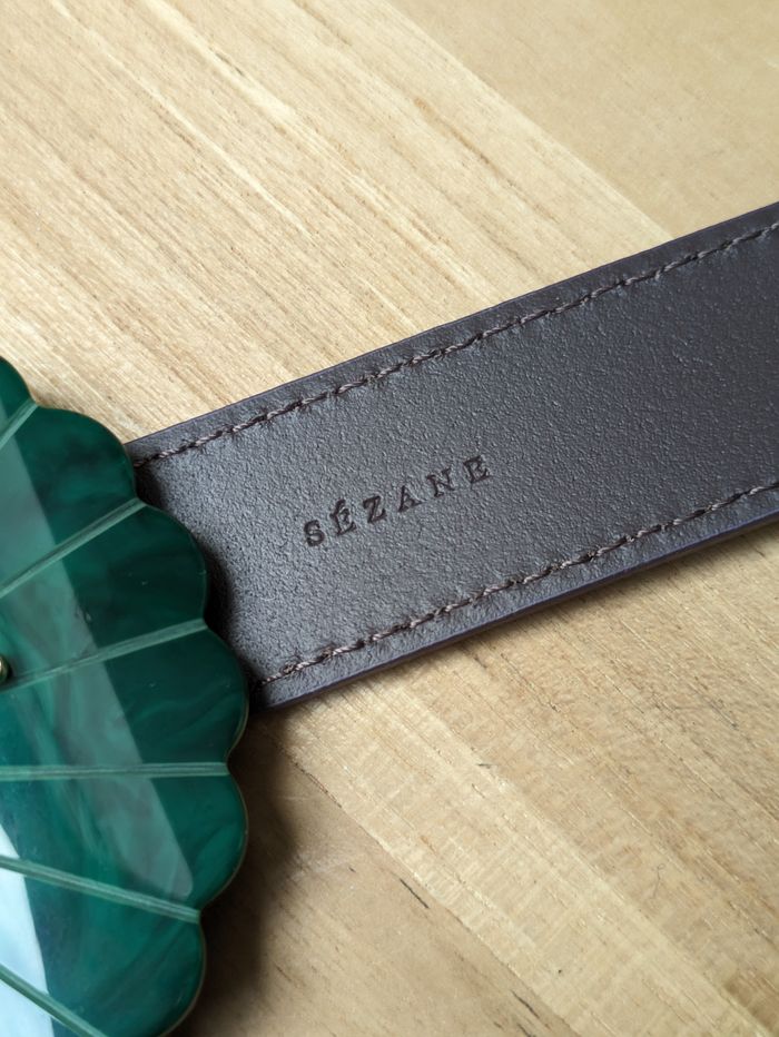 Ceinture Sézane modèle Sandy Violet et Vert T80 - photo numéro 6