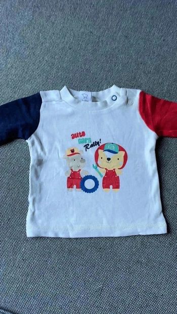T-shirt 1 mois garçon, 56 cm, c&a manches longues