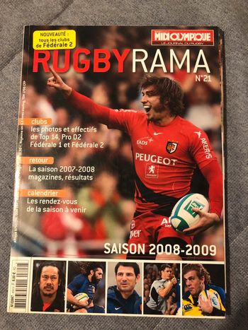 Magazine Rugbyrama n21 journal midi olympique 2008 2009