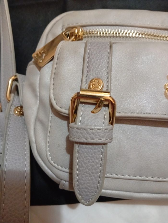 Sac Bandouillère Lulu Castagnette Gris Clair - photo numéro 3