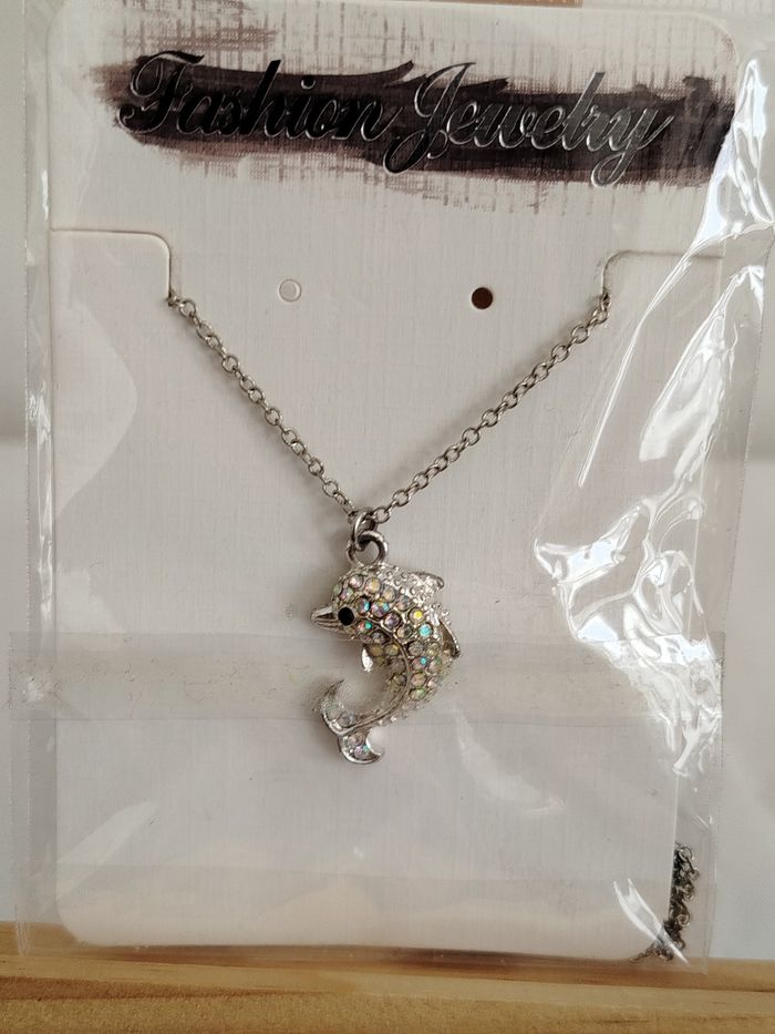 Collier fantaisie pendentif dauphin Fashion Jewelry