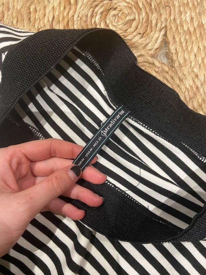 Jupe rayer taille m stradivarius - photo numéro 2