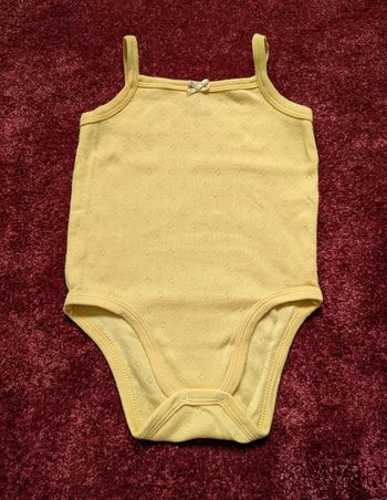 Body sans manche - 9M - jaune