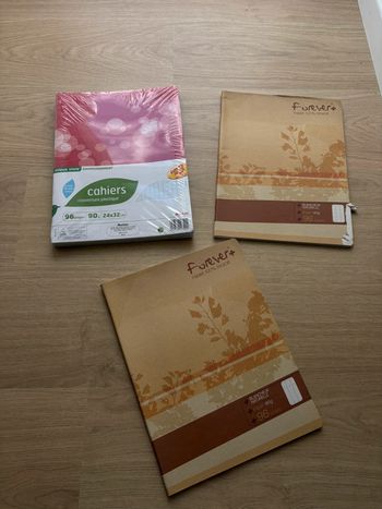 5 cahiers 24x32cm