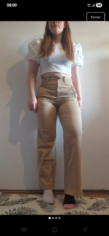 Chino relaxed BERSHKA – Taille 34