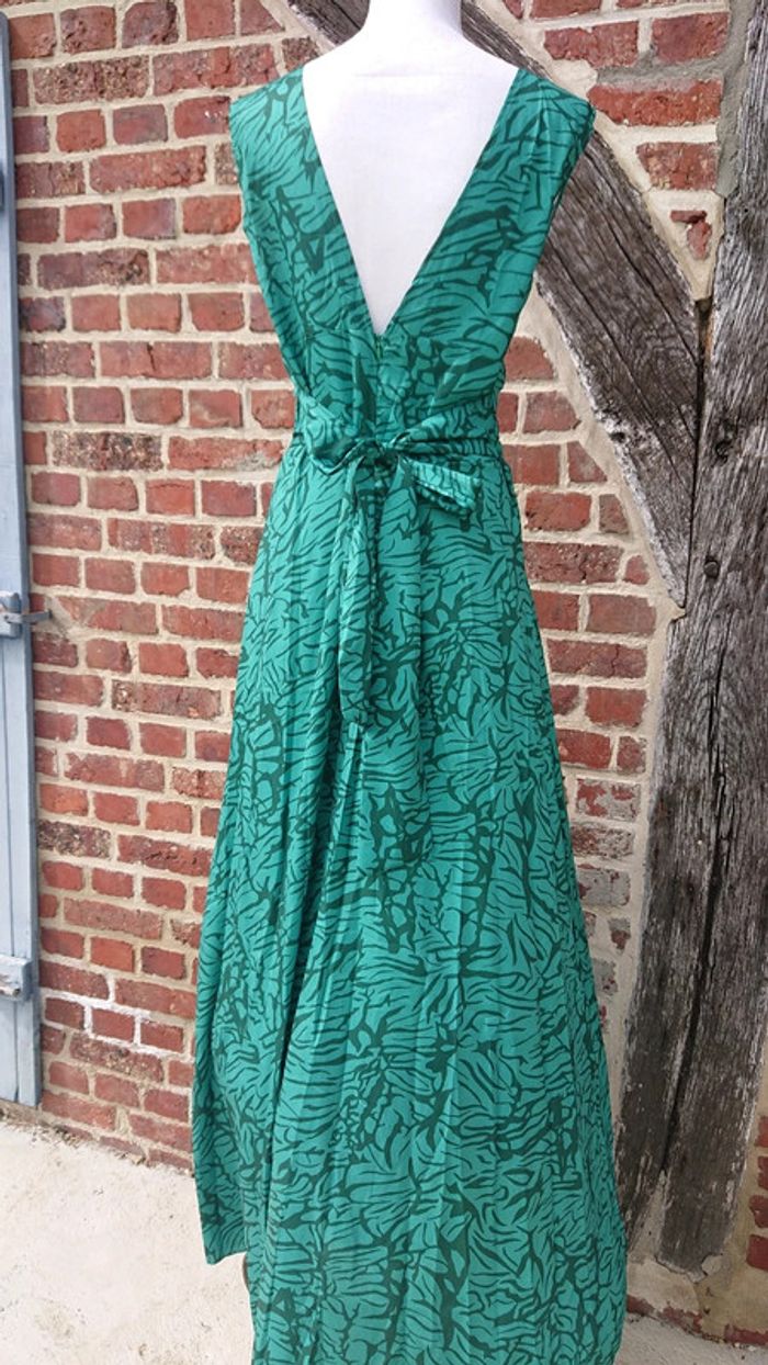 Robe longue verte Taille L - photo numéro 5