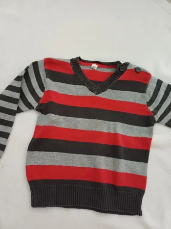 Pull rayé 18 mois