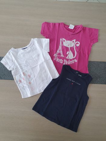 Lot tee shirt 2 ans