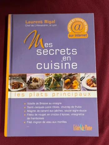 Livre mes secrets en cuisine