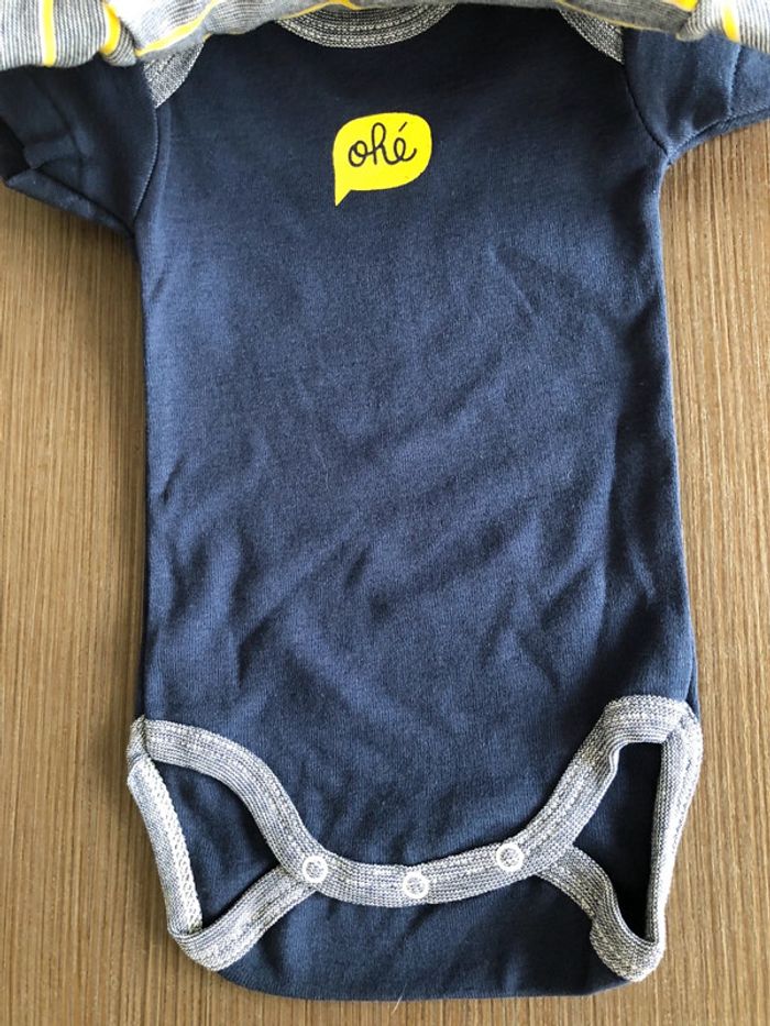 Lot de 3 bodies garçon absorba 3 mois - photo numéro 2