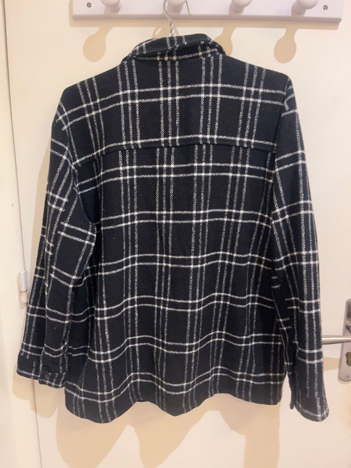 Surchemise à carreaux noir et blanc marque 64 taille XL/42 - photo numéro 8