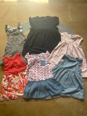Lot robes été fille 24 mois 