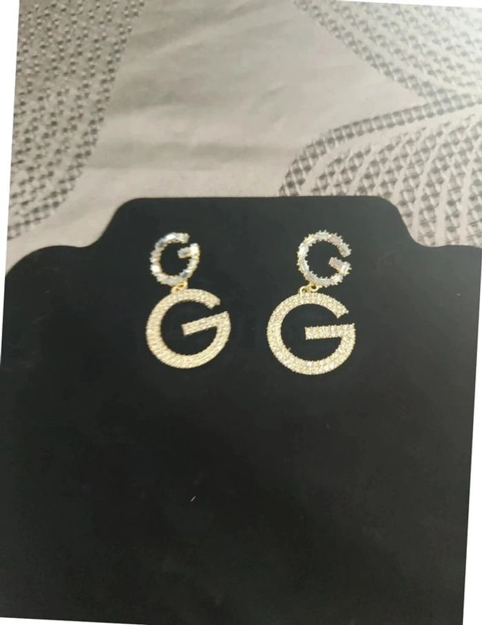Boucles d'oreilles Double G - photo numéro 4