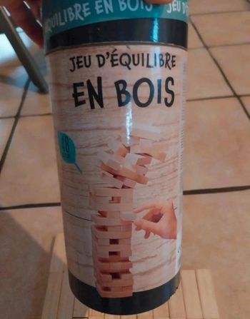 Jeu d'équilibre en bois type jenga