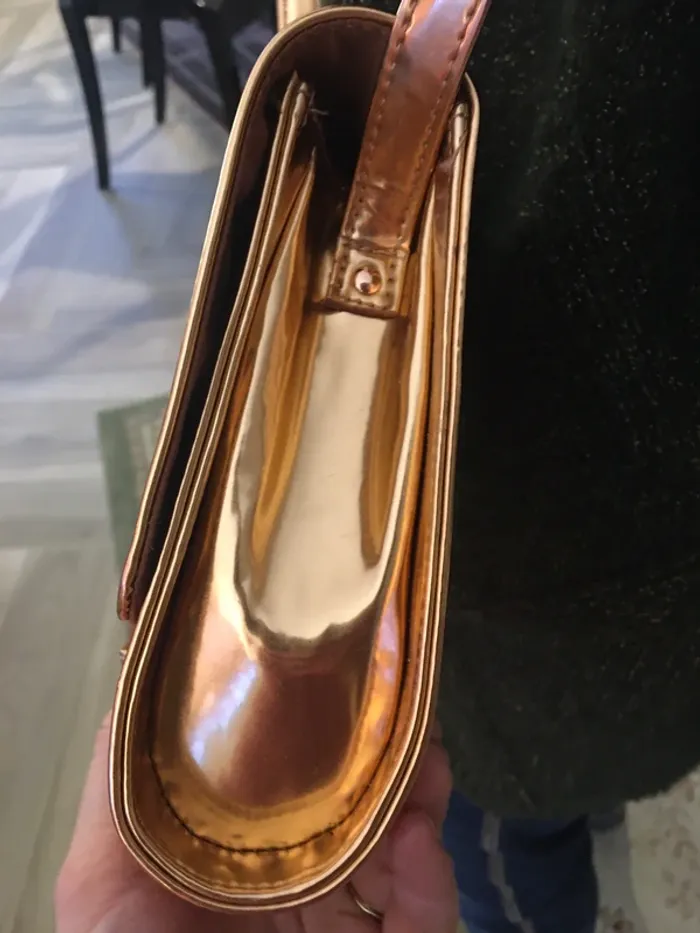 Petit sac en bandoulière cuivre - photo numéro 6