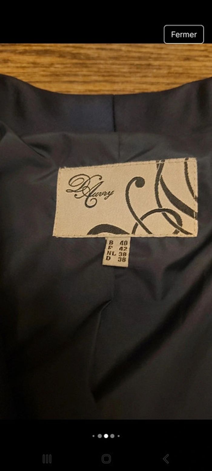 Blazer style smoking Marine D'Auvry fr42 be40 - photo numéro 6
