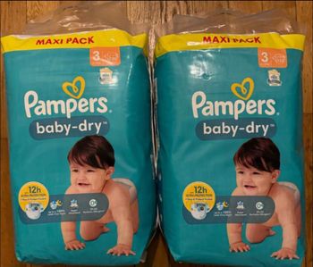 Couches Pampers baby dry taille 5