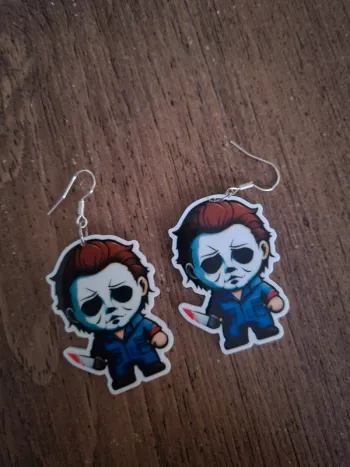 Boucles d'oreilles michael Myers