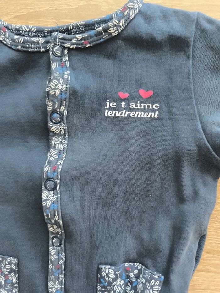 Pyjama léger 6 mois gemo je t'aime tendrement - photo numéro 2