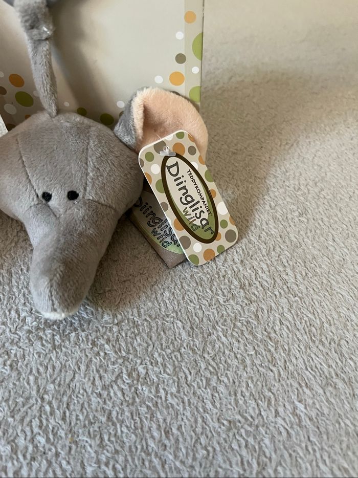 Doudou éléphant naissance Neuf - photo numéro 3