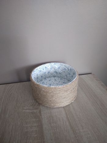 Panier tissu et jute